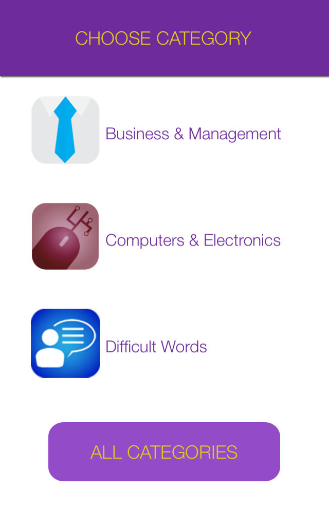 QK7 screen category choose 140916